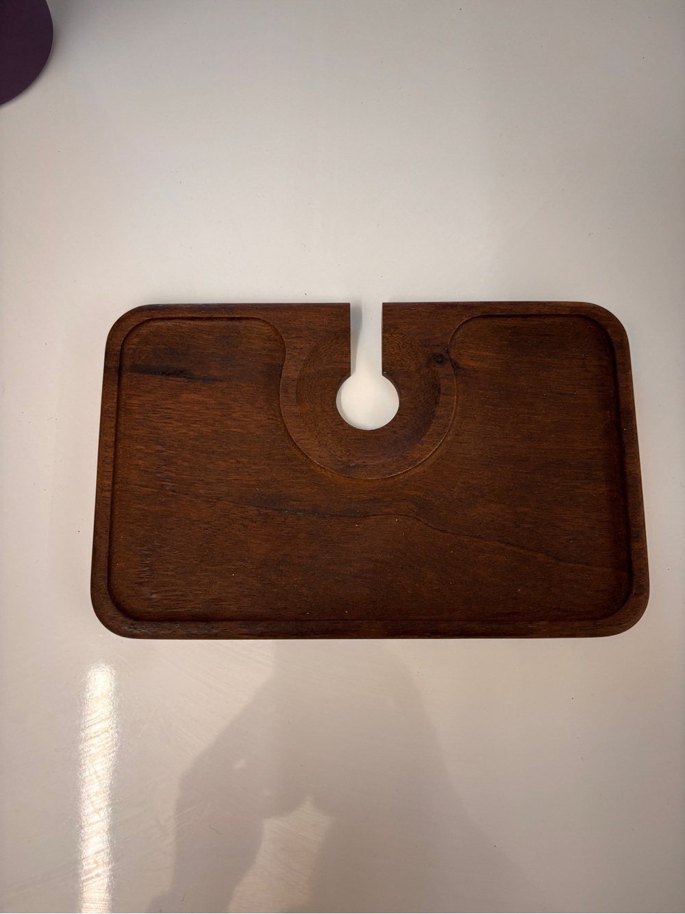 Crate & Barrel Wine & Dine Wood Cocktail Appetizer Plates Set of 6 Thailand